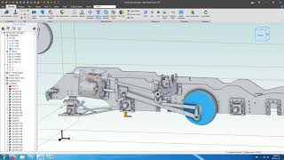 LBSCs Evening Star. Slide valve gear in Alibre CAD.