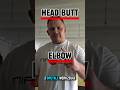 Head Butt vs. Elbow#selbstverteidigung #selfdefense #headbutt #elbow #kampfsport #mma #haris #k1