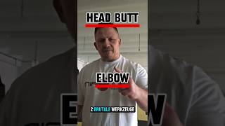 Head Butt vs. Elbow#selbstverteidigung #selfdefense #headbutt #elbow #kampfsport #mma #haris #k1