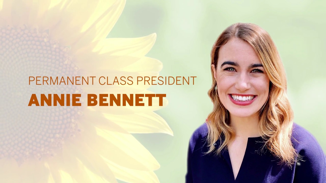Annie Bennett Delivers Student Address for Class of 2020 at Sunflower Ceremony