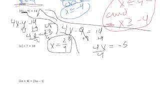 Math 88/89 9.3 Absolute Value Eq pt. 1