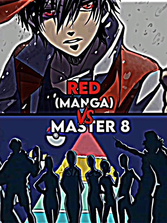 Manga Red vs master 8 trainers | who is strongest #shorts #pokemon