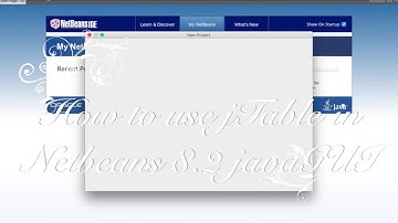 HOW TO USE  jTable in NETBEANS 8.2 JAVAGUI (Mac)