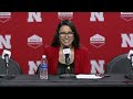 Nebraska Women's Basketball Northwestern Postgame Presser