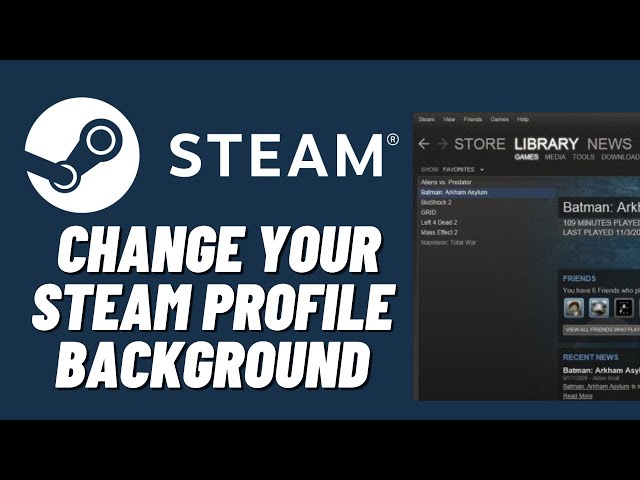 How to change Steam profile background