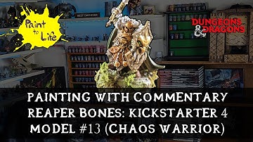 How to paint a Reaper Bones Chaos Warrior - with step by step commentary.