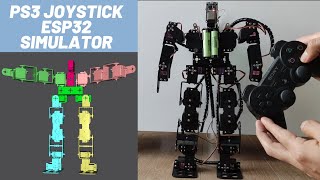 Humanoid Robot Esp32 Ps3 Joystick Analog