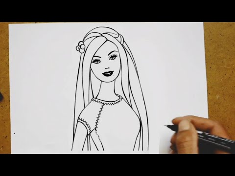 Rasm chizish /Qiz rasmini chizish /Как нарисовать девушку /how to draw girl