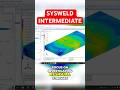 SYSWELD Residual Stress in 3D Welds — Simplified! #shorts