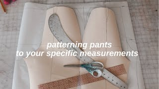 Fashion Design 101 | How to Pattern Pants to Your Measurements!