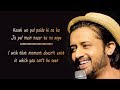 Mar Jaayen (Reprise) lyrics with translayion  Loveshhuda  Atif Aslam