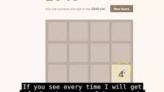 2048 Game instructions screenshot 4