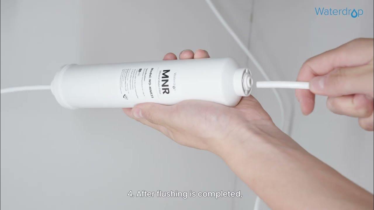 How to install a Waterdrop MNR35 remineralization filter? YouTube