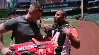 NERF WARFARE WITH J.J. WATT | CABBIE PRESENTS
