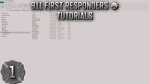 911 First Responders / Emergency 4 Game Tutorials ▬ #1 - Tutorial introduction!