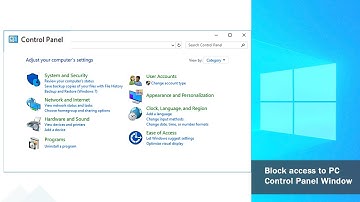 Block access to PC Settings and Control Panel Window