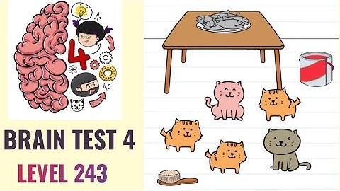 🧠 Brain Test 4 Level 243 | Find the different cat | Walkthrough