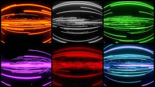 Neon Energy Rings Flow – 6 Color Pack | Futuristic Tech 4K VJ Loops