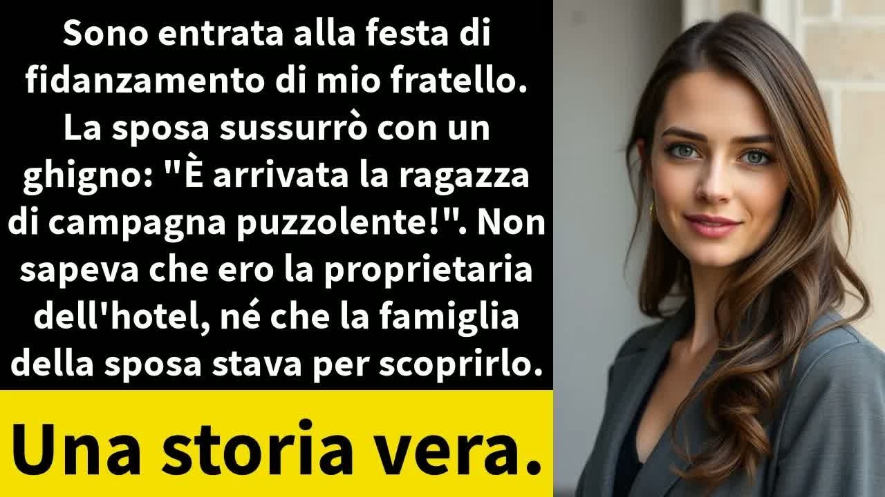 Sono entrata alla festa di fidanzamento di mio fratello  La sposa sussurrò con un ghigno：
