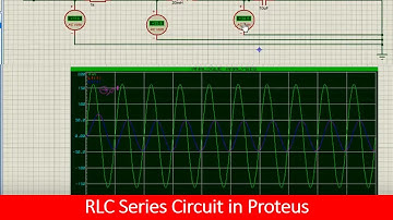how to simulate rlc series circuit in Proteus tutorial