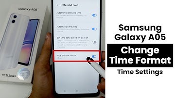 Change Time Format In Samsung A05 | Time Settings