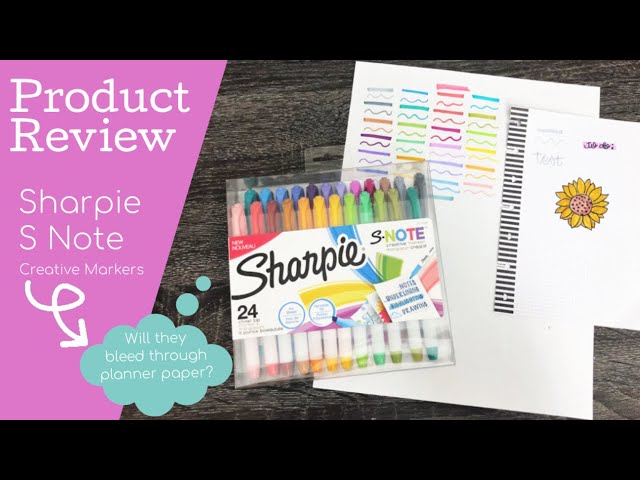 Sharpie S-Note Creative Marker Set, 12-Markers, Highlighter, Assorted  Colors 