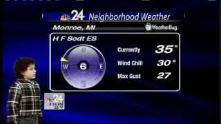 Dante Bullano - NBC 24 Weather Kid - December 3 5 p.m.