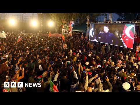 Former pakistan pm imran khan attends first rally since being shot – bbc news