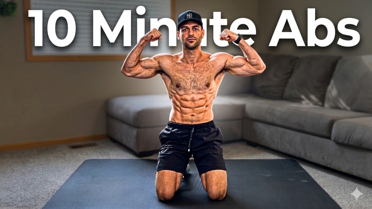 10 Minute Lower Ab & Upper Ab Workout at Home (No Equipment) - YouTube