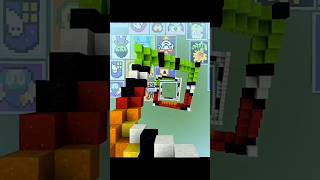 Satisfying Falling 🥶😱 SandArt Minecraft- (Fire Flower) #gaming #minecraft #shorts