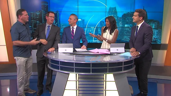 Tom Leyden crashes the set of 7 Action News