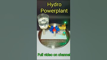How to make hydro powerplant working model #shorts #shortvideo #short #hydropower #diy