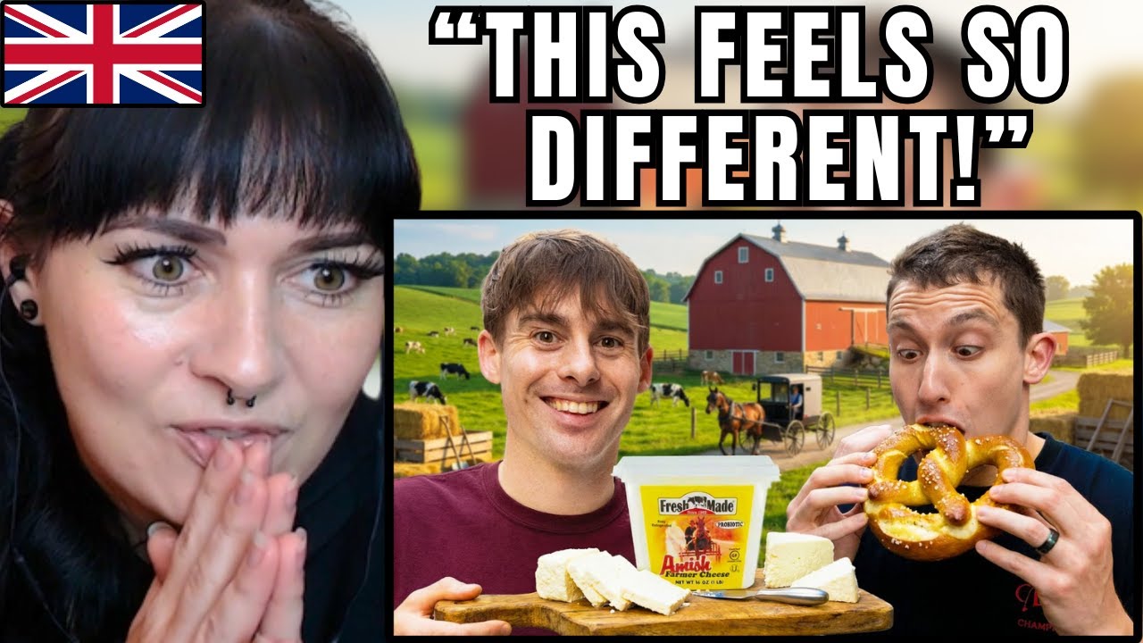 British Girl Reacts to “Two Brits Try Amish Country Food!”