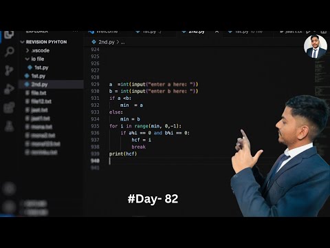 Python program to find the GCD of two numbers #100daysofcode #codeeveryday #python