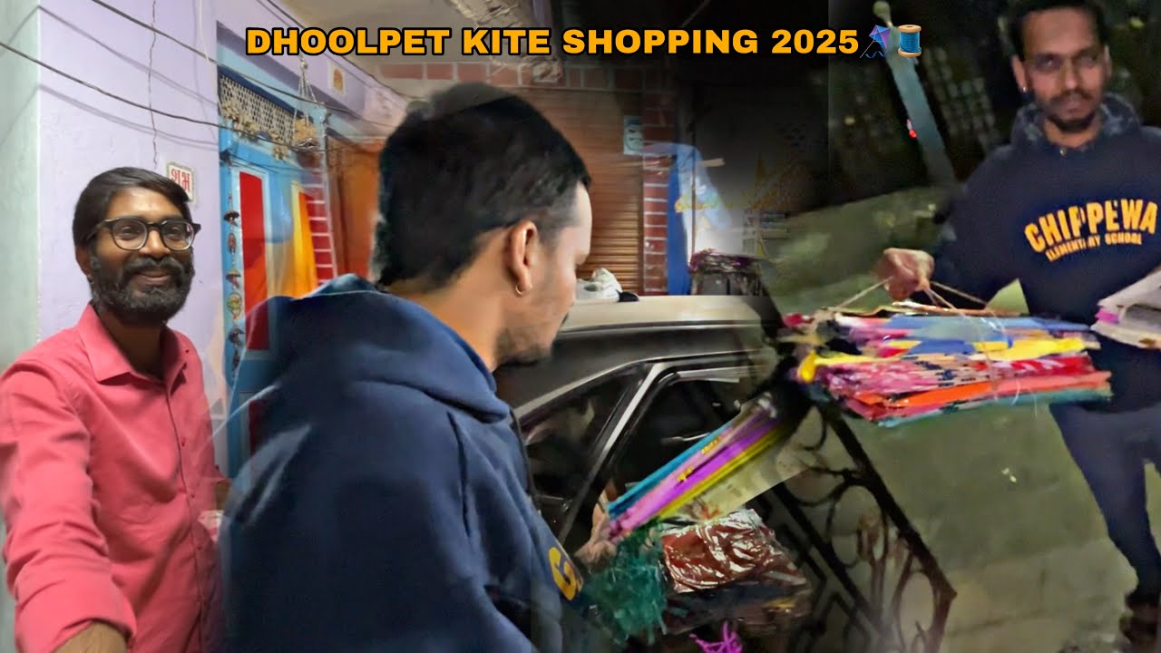DHOOLPET KITE SHOPPING 2026🪁🧵 | BIGGEST Kite Bazar in Hyderabad 