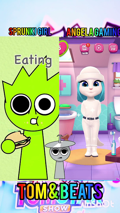 WHO IS THE BEST!😀😅🤣 Talking Angela vs Sprunki Simon!😹 | #talkingtom #angela2 #tomthe singer