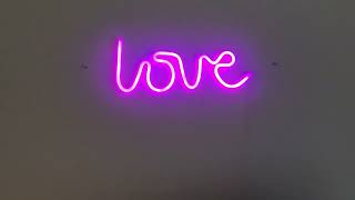 Love Neon Sign Neon Signs for Bedroom,USB or Battery Neon Light for Wall Review by Cubiu Rago  2 views 2 weeks ago 1 minute, 53 seconds