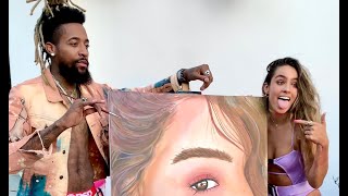 I Painted Sommer Ray in 2 hours for her Birthday