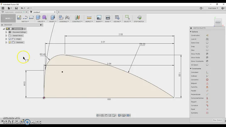 PLTW IED 5.2b - Windshield in Fusion360 Pt. 1