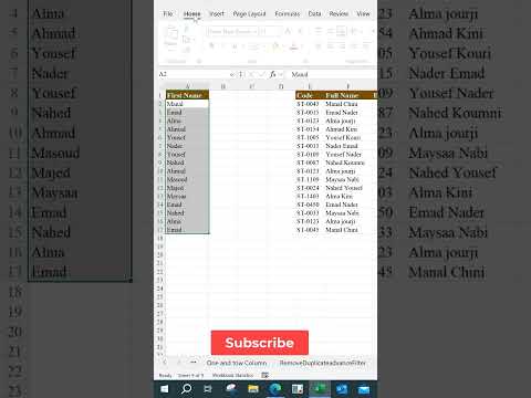        الكشف عن المتغيرات في عمود  