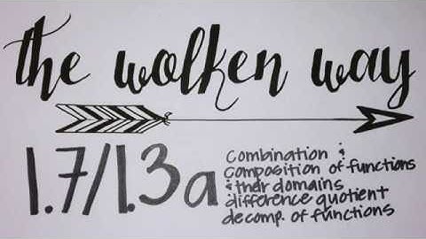 1.7/1.3a combination & composition of functions & their domains, the difference quotient