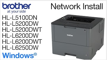 Installing HLL5200DW or HLL6200DW on a wired network - Windows® Version
