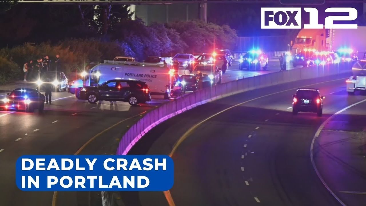 Pedestrian dies after being hit by car on I-5 in NE Portland - YouTube