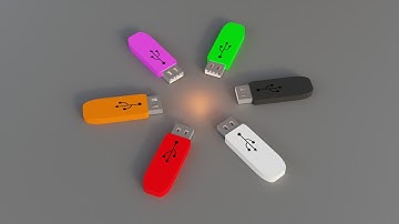 USB flash drives Blender Tutorial