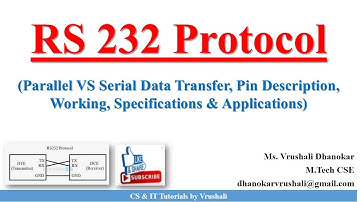 PA 4.1 RS 232 Protocol | Communication Protocol | Parallel VS Serial Data Transfer