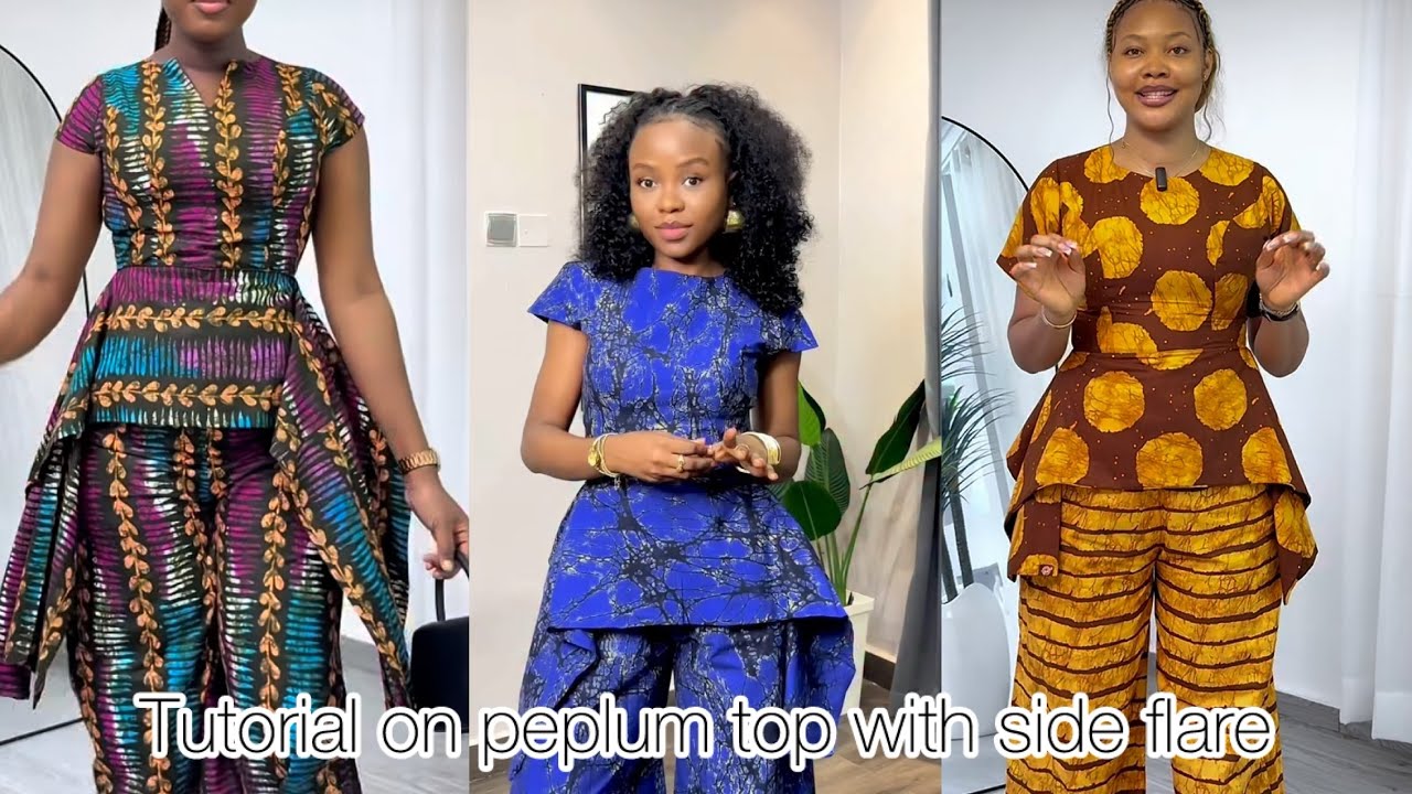 How to the trendy peplum top with side flare - YouTube How to the trendy peplum top with side flare - YouTube