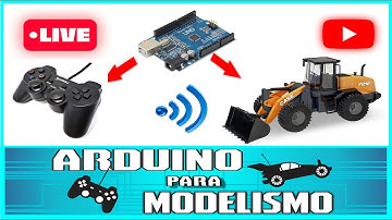 ARDUINO + CONTROLE PS2 + NRF24L01 = Miniatura Pá Carregadeira Case 721E RC - ARDUINO PARA MODELISMO