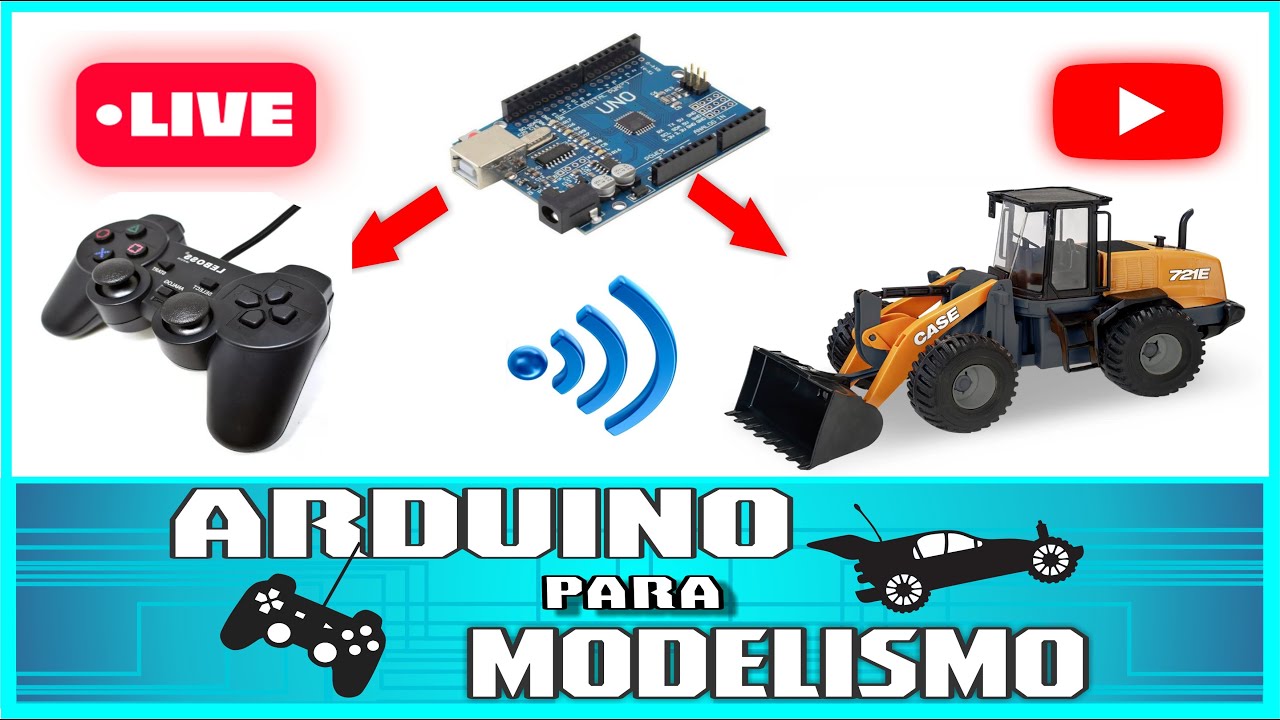 Como fazer um Avião de Controle Remoto com Arduino Controle de Playstation  2 e NRF24L01 - V03 