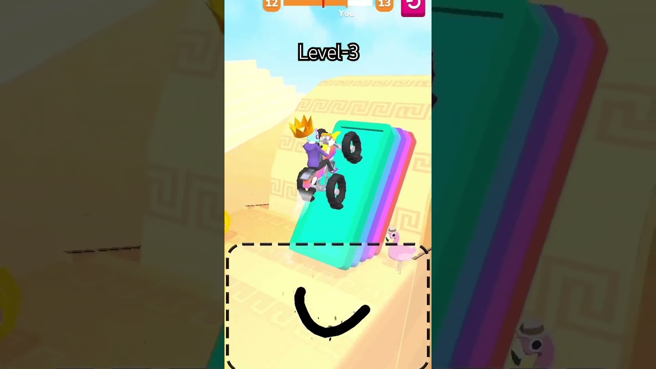 Scribble rider || Level-3 Game play 