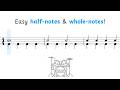 Lesson 10: Half Notes And Whole Notes | 50 Drum Lessons For Beginners